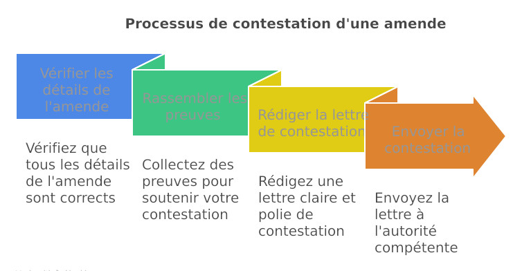 Processus de contestation d'une amende